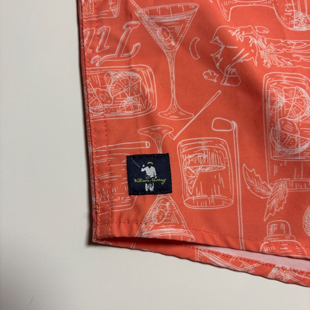William‎ Murray Titos collab golf shirt Mens L vodka Cocktail Print Short Sleeve - Picture 9 of 9